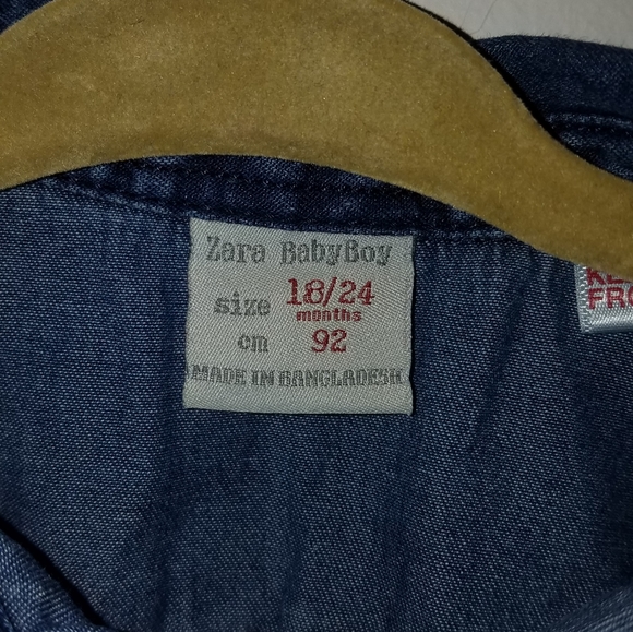 Zara Babyboy denim button down shirt - Picture 4 of 4